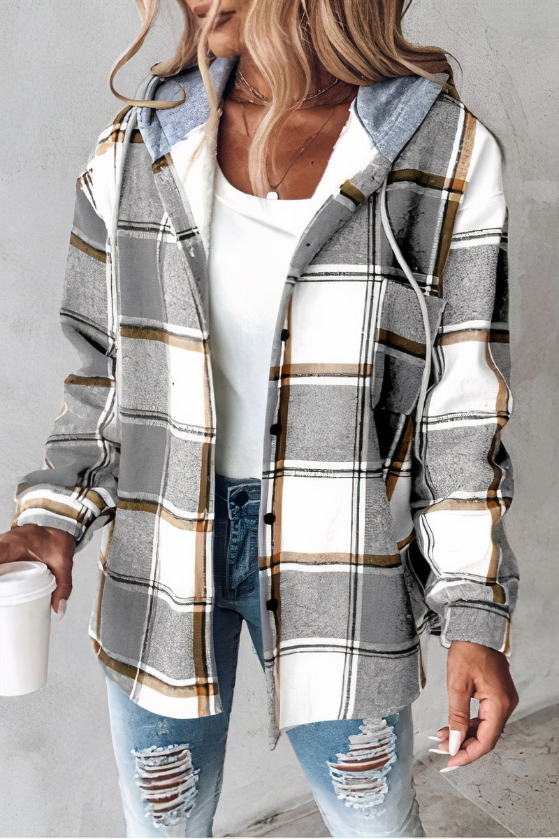 Street-Wave Women's Cozy Hoodie Jacket With Gretel Print Hooded Comfort And Kangaroo Pocket