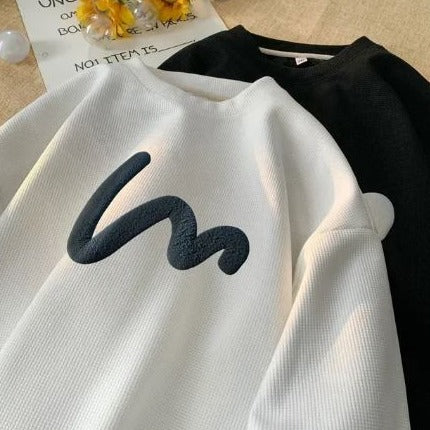 Street Wave Sweatshirt For Men With Soft Cotton Blend And Streetwear Comfort All Day
