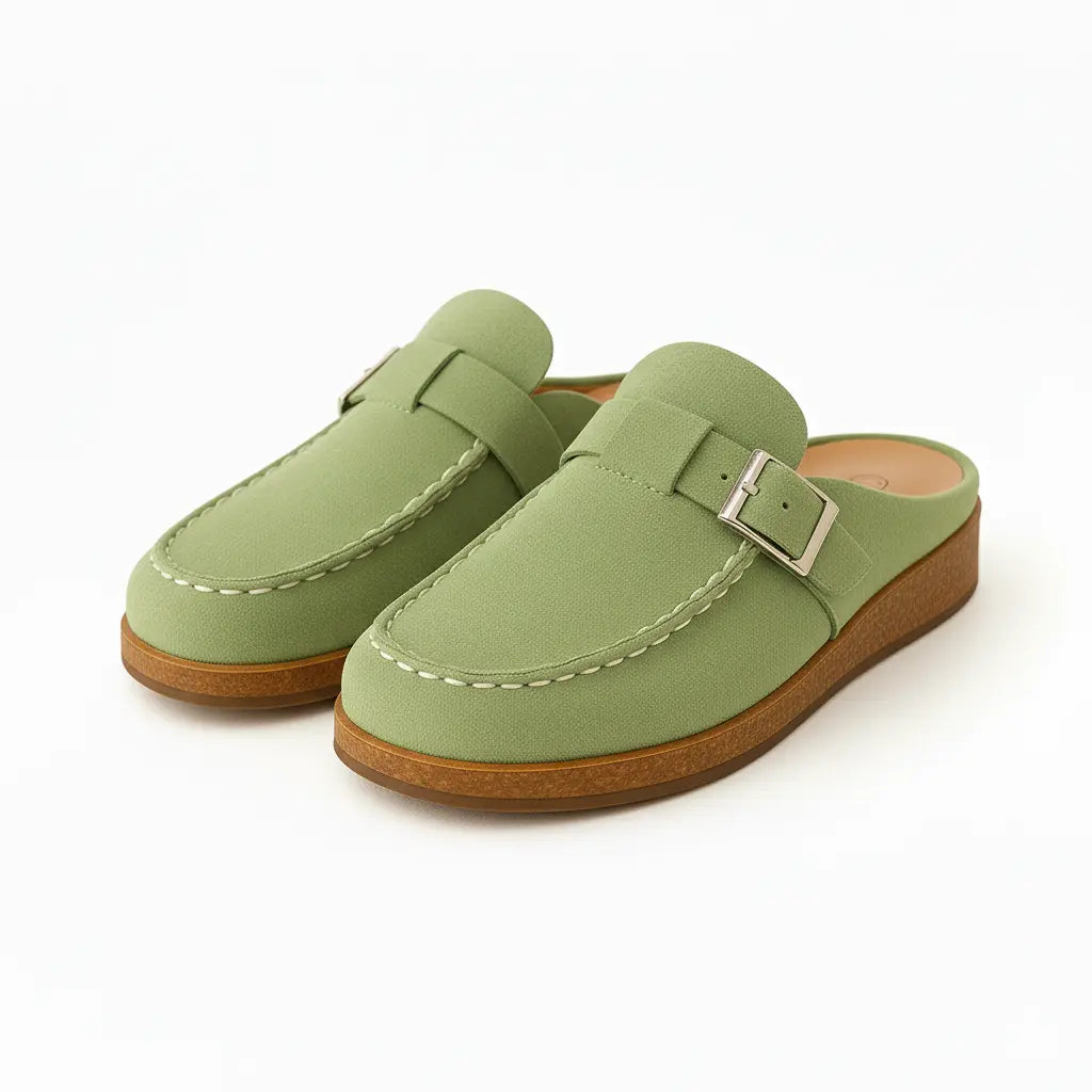 Street-Wave Mules For Women Comfortable Wide Fit Suede
