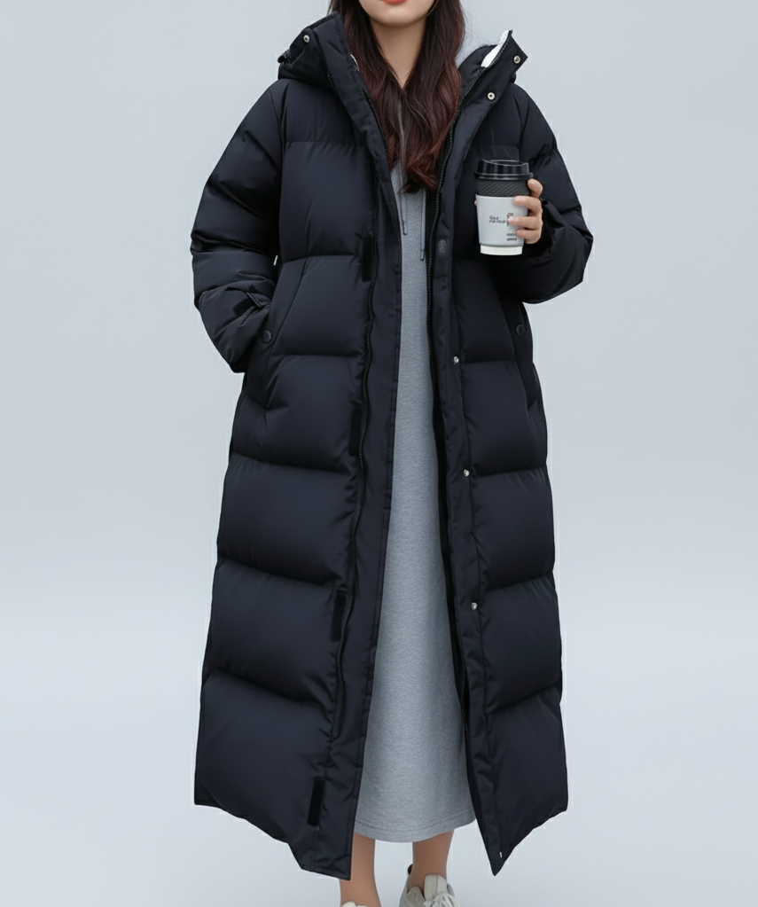 Streetwave Plus Size Long Down Coat for Women Ultimate Warmth and Windproof Comfort