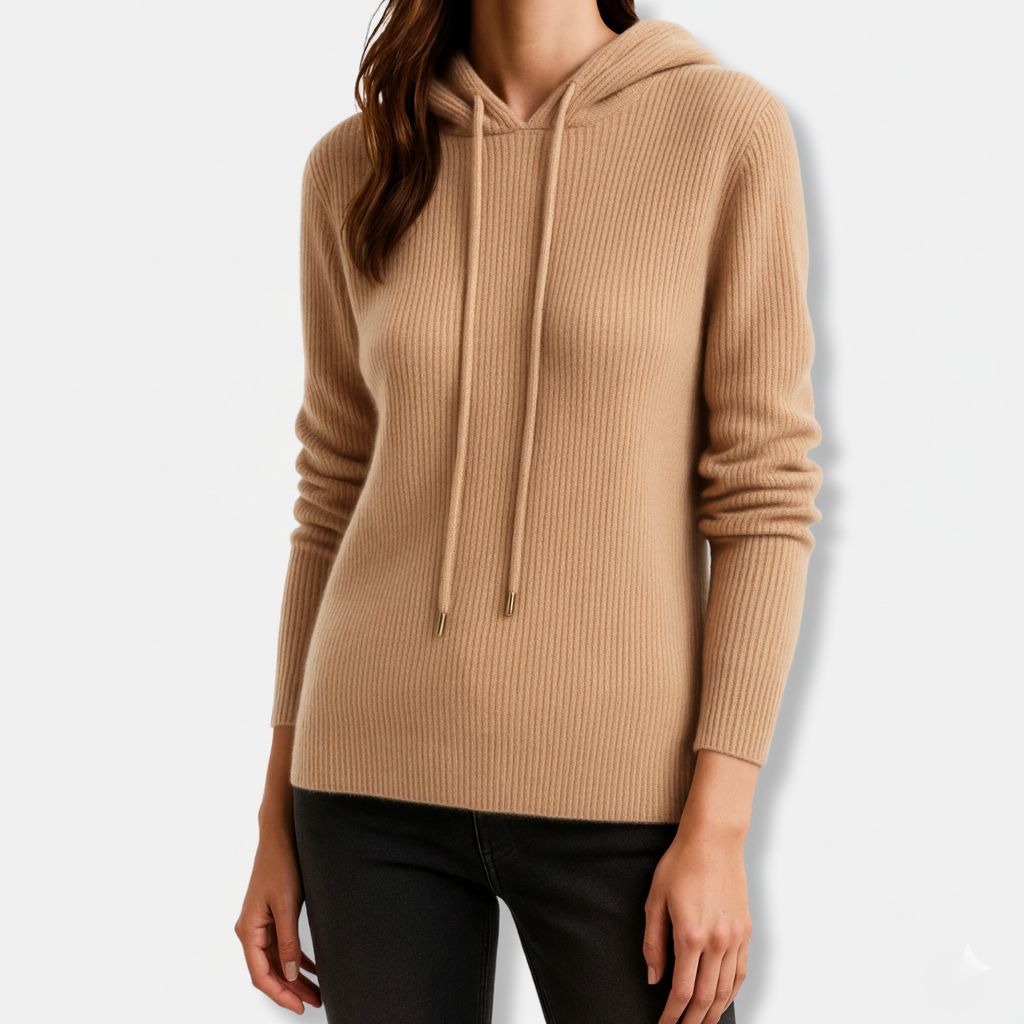 Women’s Hoodie - Knit - Relaxed Fit - Hooded - Long Raglan Sleeves