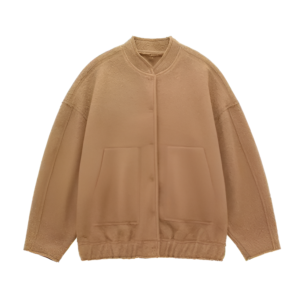 Street-wave Oversized Winter Aviator Jacket For Women Cozy Warmth Layering Ready Chic Street Style