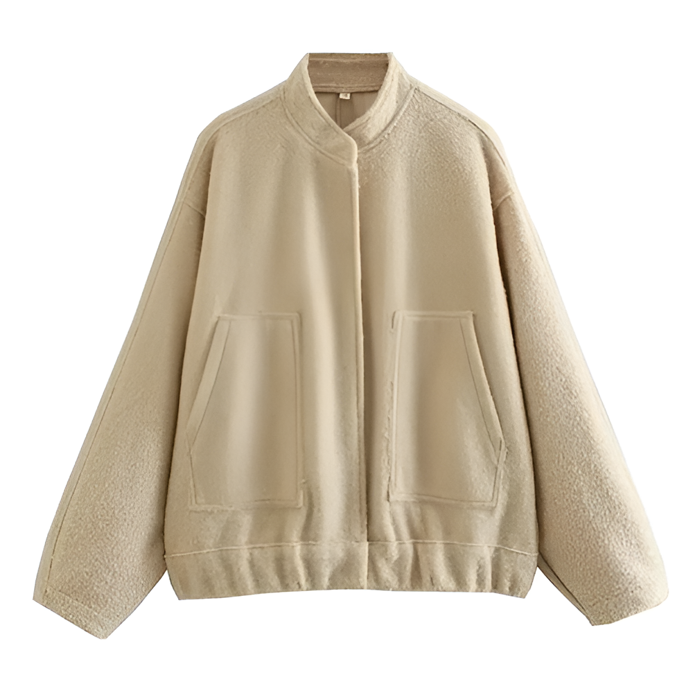 Street-wave Oversized Winter Aviator Jacket For Women Cozy Warmth Layering Ready Chic Street Style