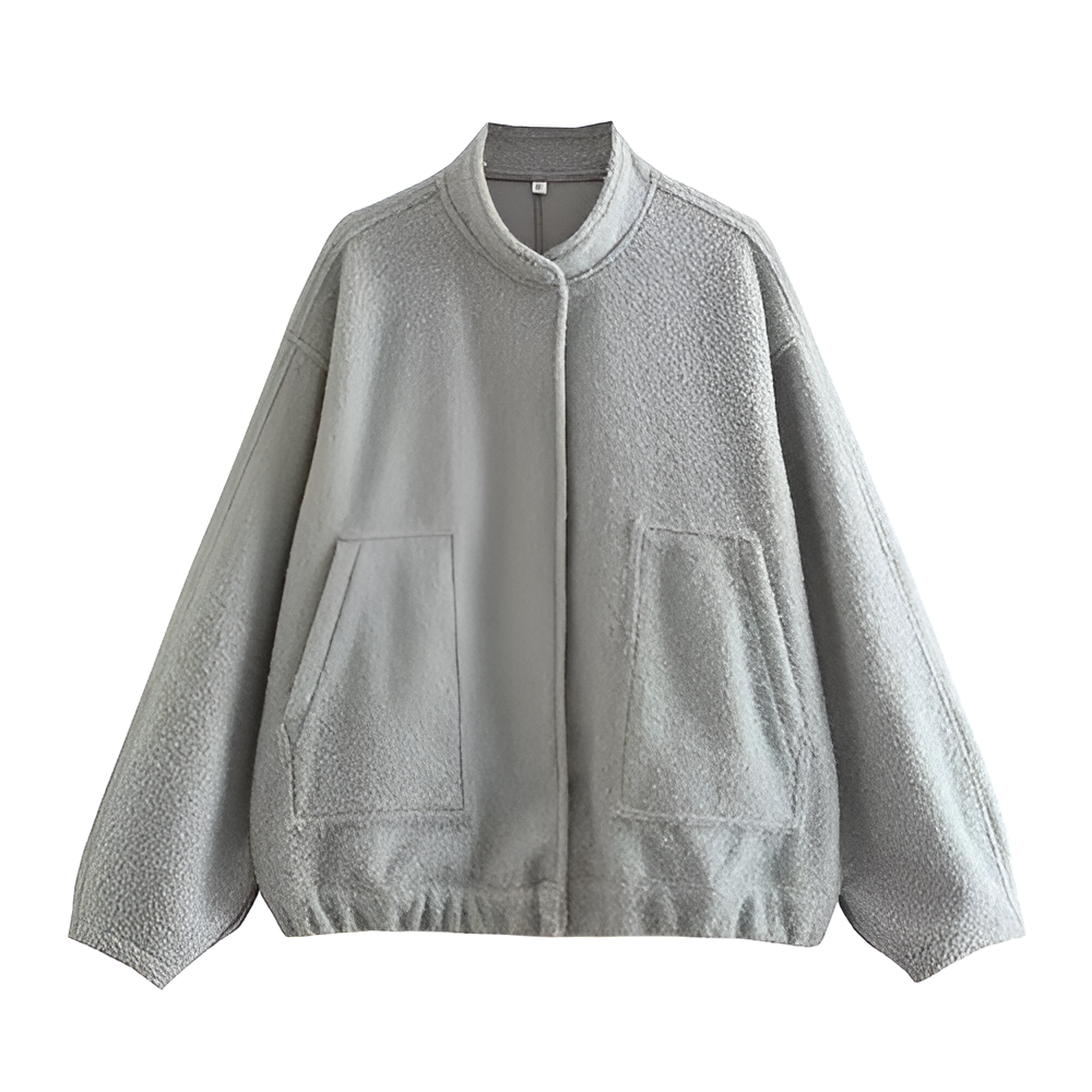 Street-wave Oversized Winter Aviator Jacket For Women Cozy Warmth Layering Ready Chic Street Style