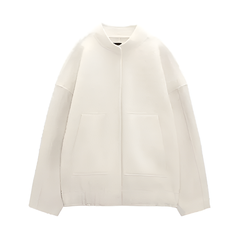 Street-wave Oversized Winter Aviator Jacket For Women Cozy Warmth Layering Ready Chic Street Style