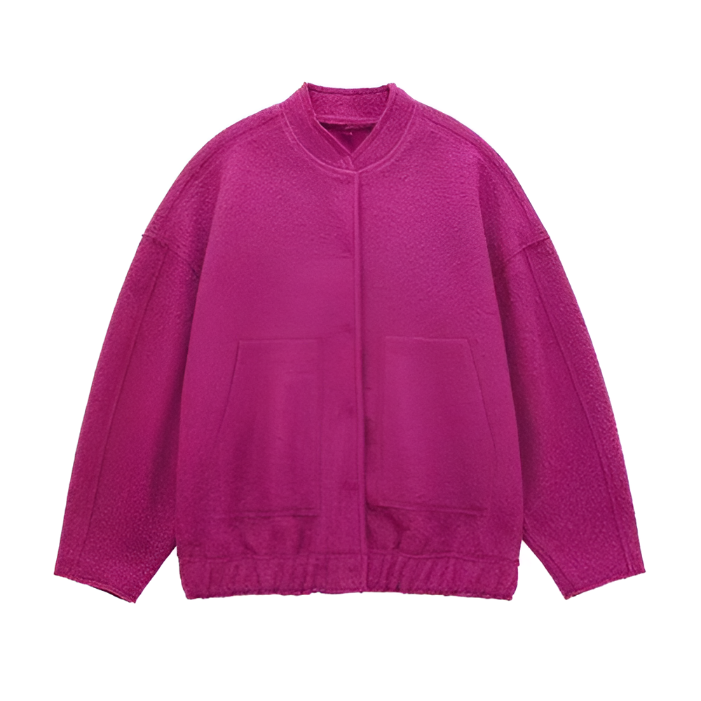 Street-wave Oversized Winter Aviator Jacket For Women Cozy Warmth Layering Ready Chic Street Style