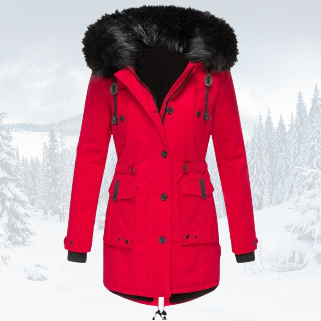 Street-Wave Olivia Windproof Parka With Fur-Lined Hood Women