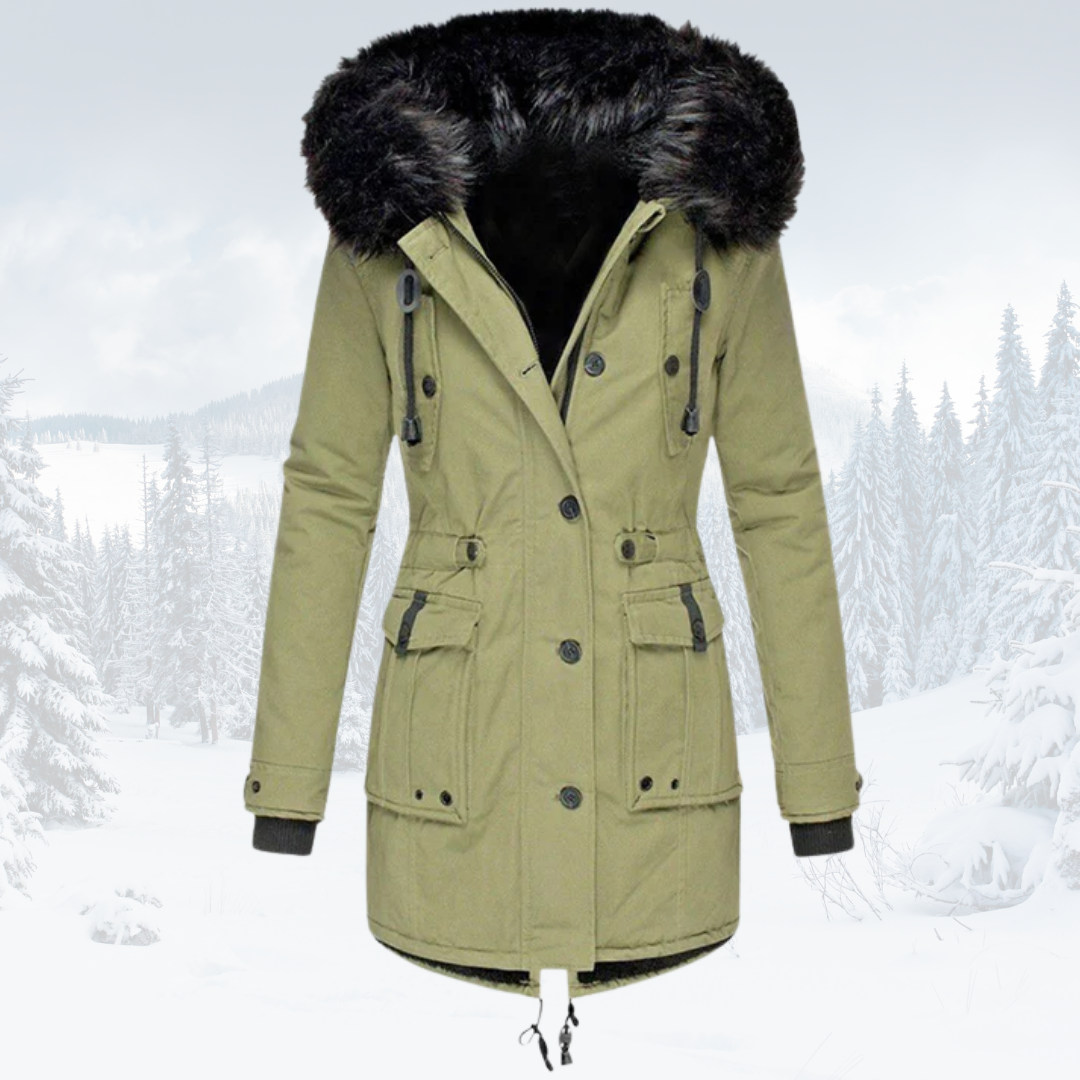 Street-Wave Olivia Windproof Parka With Fur-Lined Hood Women