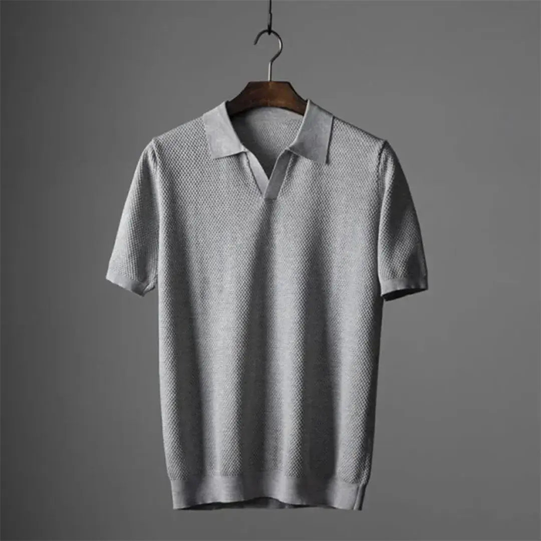 Giorgio De Luca Polo Shirt Premium Peruvian Cotton With Soft Texture And Waffle Collar