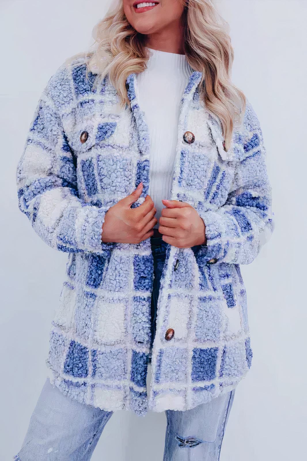 Street Wave Womens Fleece Coat Warm Cozy Comfort For Cold Weather Outdoors Stylish Everyday Outerwear