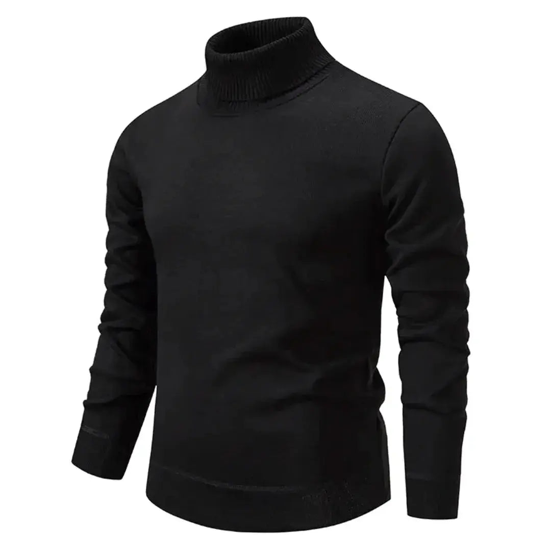 Street-Wave Giovanni Classic Shetland Wool Turtleneck Sweater For Men Luxuriously Soft Premium Knit Warm Winter Essential