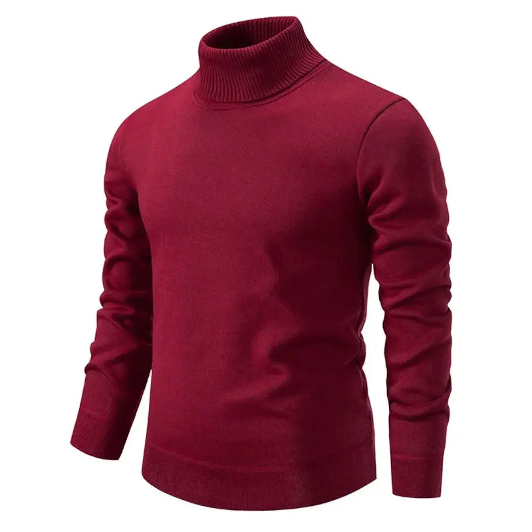 Street-Wave Giovanni Classic Shetland Wool Turtleneck Sweater For Men Luxuriously Soft Premium Knit Warm Winter Essential