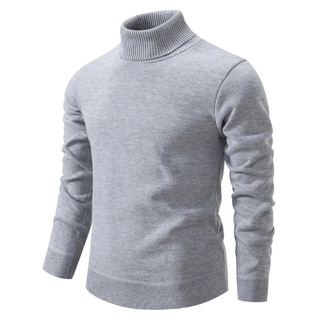 Street-Wave Giovanni Classic Shetland Wool Turtleneck Sweater For Men Luxuriously Soft Premium Knit Warm Winter Essential
