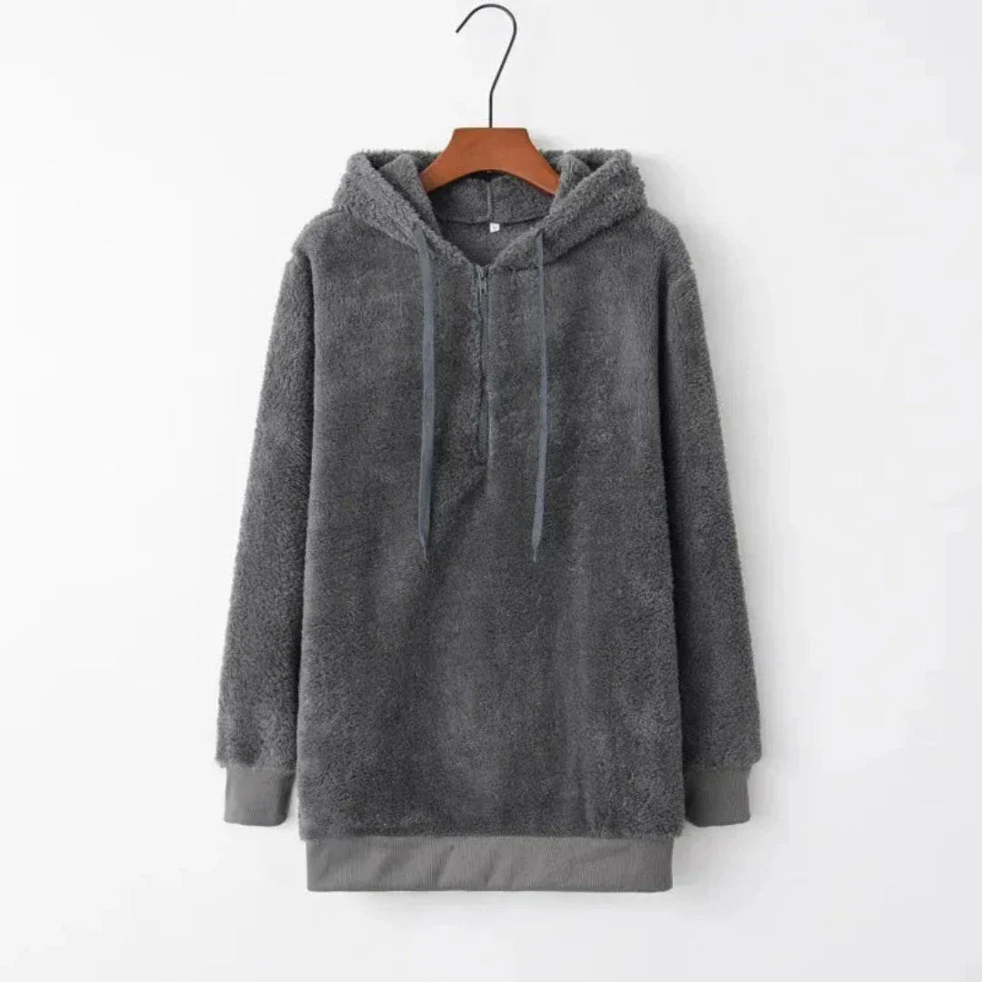 Glaiza Oversized Sherpa Fleece Hoodie