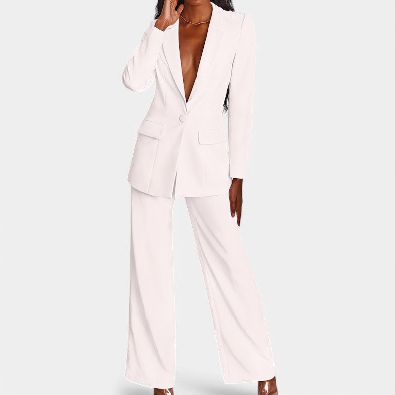 Street-Wave Elegant Blazer and Pants Set for Women Tailored Flattering Fit Timeless Style Boss Ready