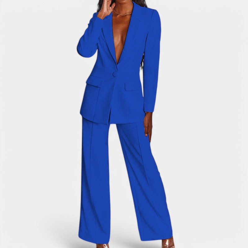 Street-Wave Elegant Blazer and Pants Set for Women Tailored Flattering Fit Timeless Style Boss Ready