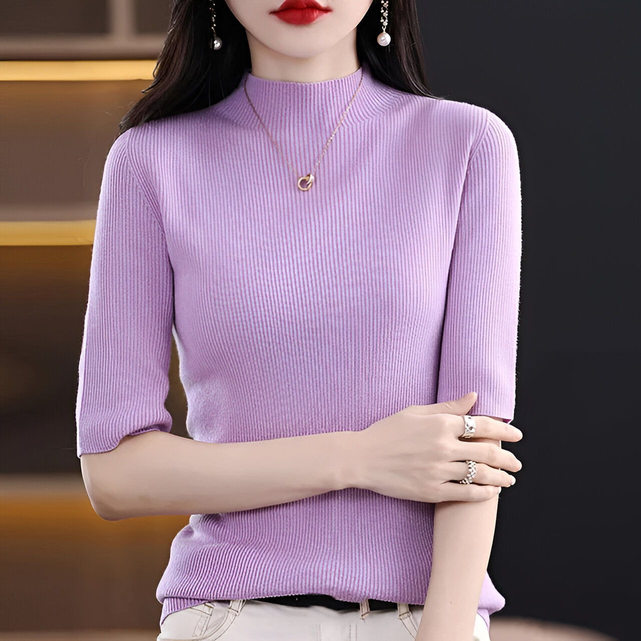 Street Wave Jara Pullover Effortless Chic Short Sleeve Knit For Women Versatile Breathable Comfort