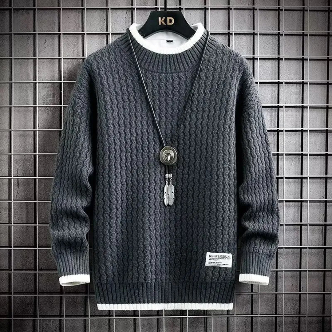 Streetwave Leroy Soft Knit Pullover For Men Comfortable Non Irritating Chunky Knit Sweater