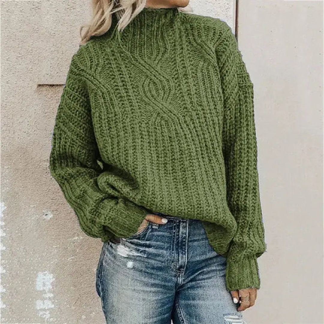 Street Wave Cozy Cable Knit Sweater For Women With Soft Breathable Warmth For Everyday Winter