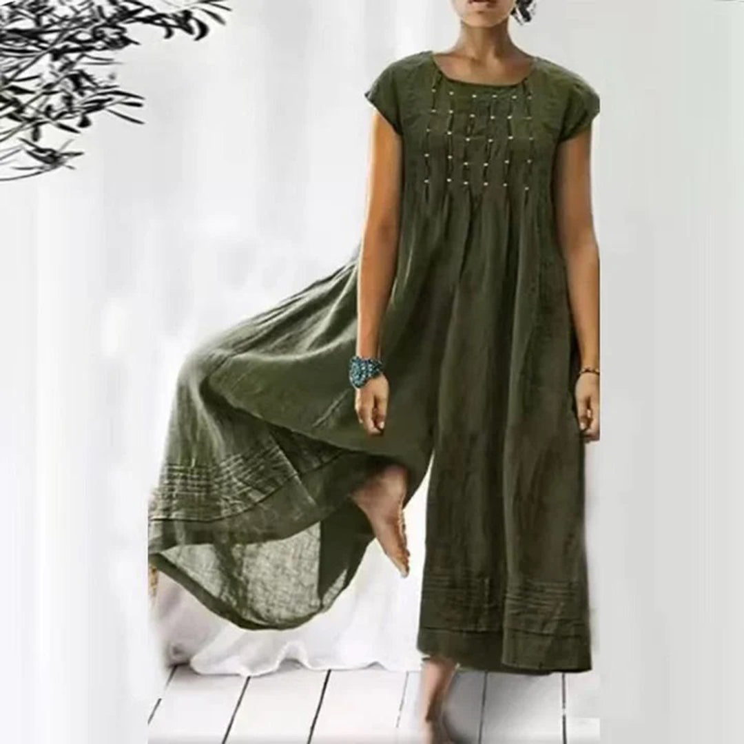 Street Wave Boho Maxi Dress Breathable Cotton For Women