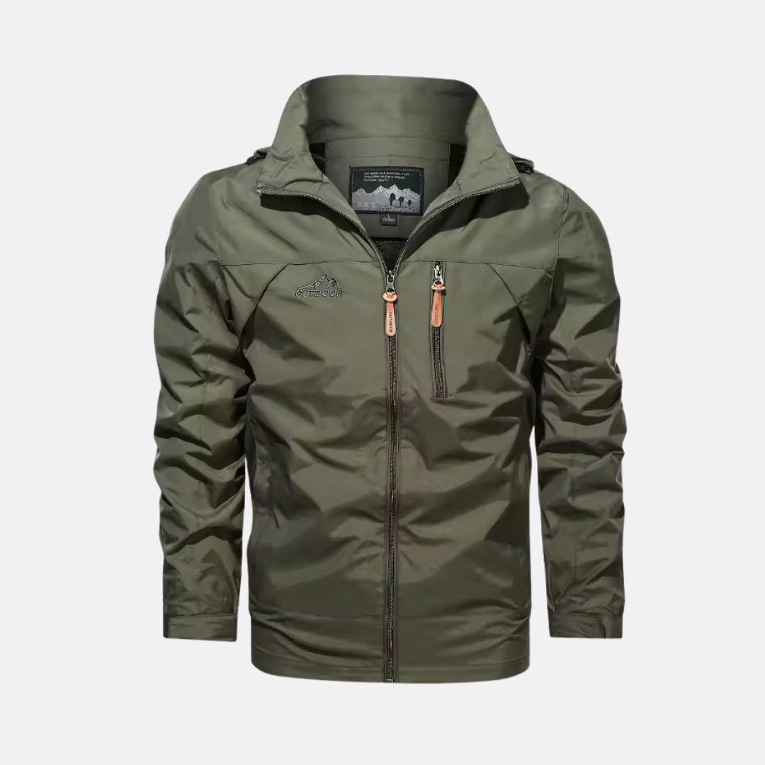 Men's Lightweight Water Resistant Outdoor Jacket Nordisk Flair With High Collar And Zippered Pockets