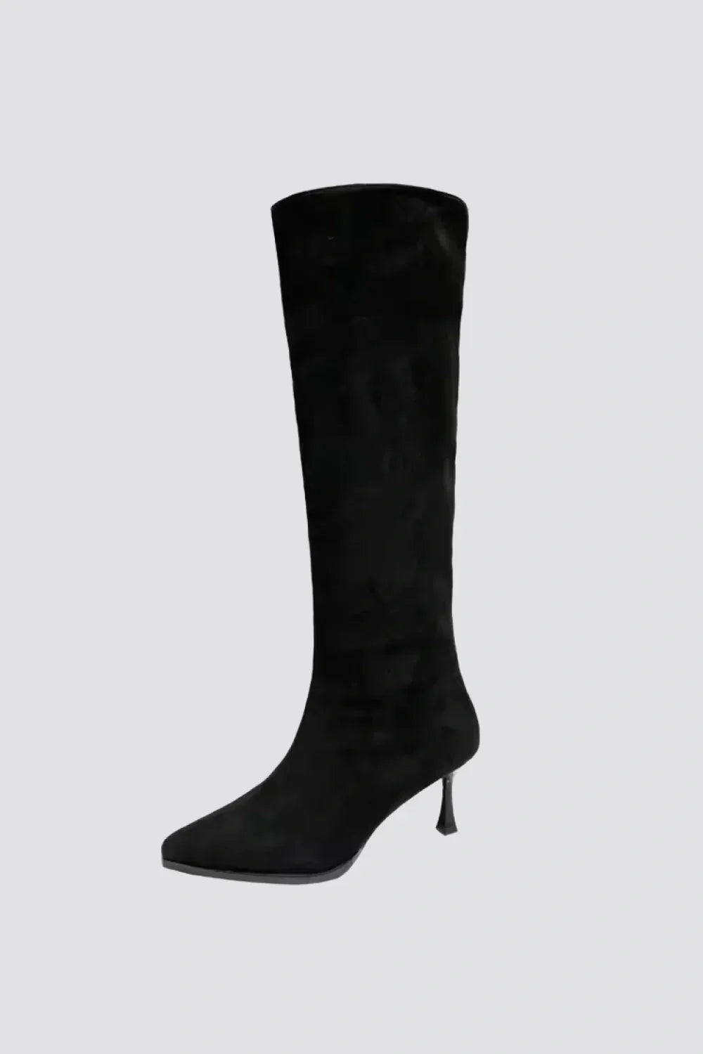 Street-Wave Elegant Knee-High Boots With High Heel For Women Chic Modern Slouchy Ruched Shaft