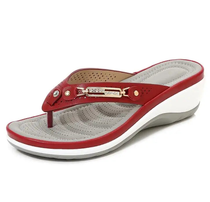Orthopedic Women's Summer Sandal Street-wave Lightweight Breathable Ergonomic Footbed All-Day Comfort
