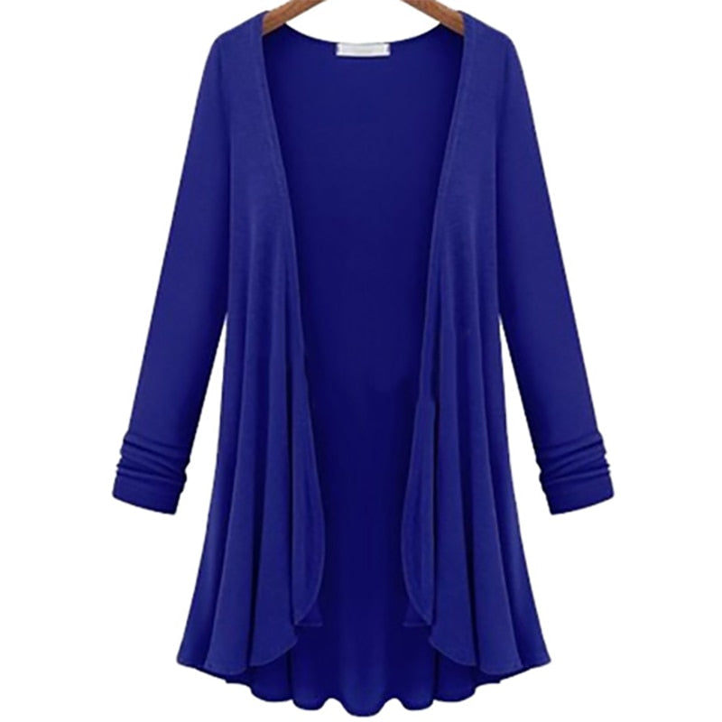 Street Wave Elena Ruffle Cardigan For Women Cozy Lightweight Knit With Feminine Draping