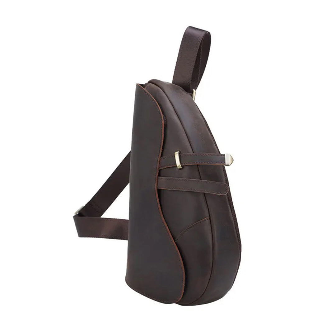 Brown Leather Saddle Bag - Street-Wave