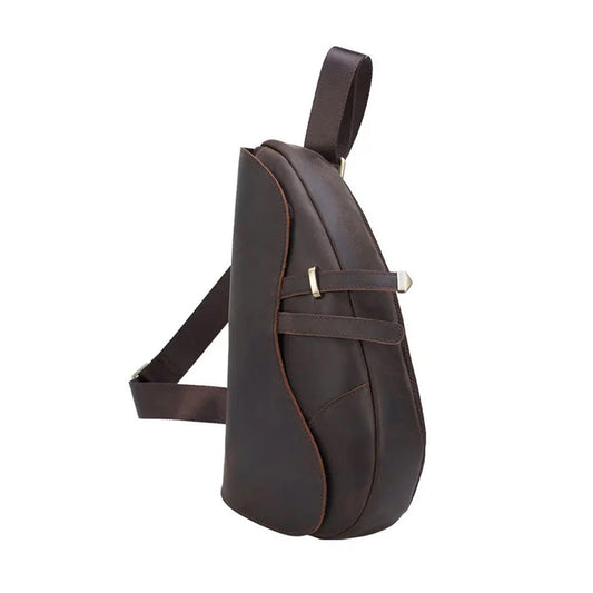 Brown Leather Saddle Bag - Street-Wave
