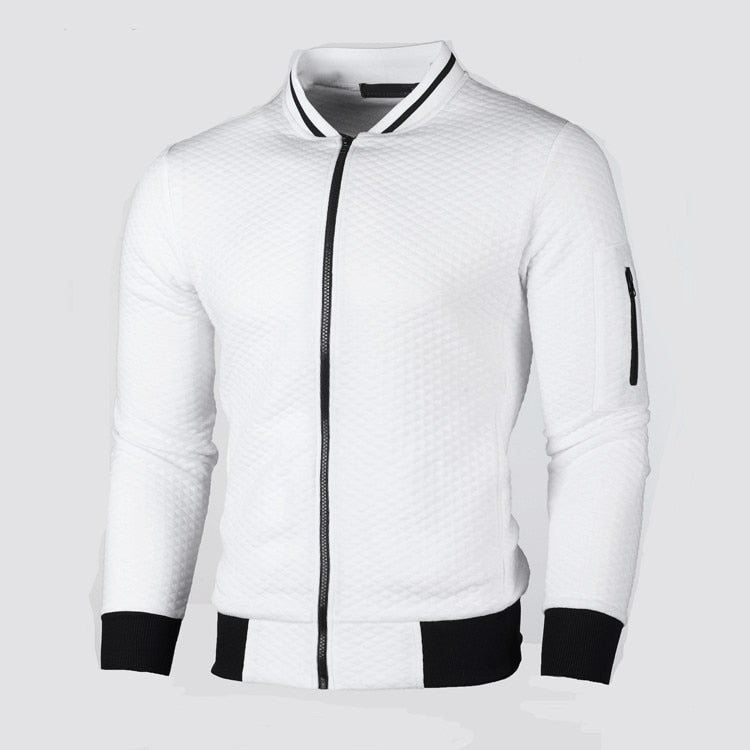 Street-Wave Plaid Sporty Slim-Fit Cardigan For Men Trendsetter Knitwear With Modern Tailoring