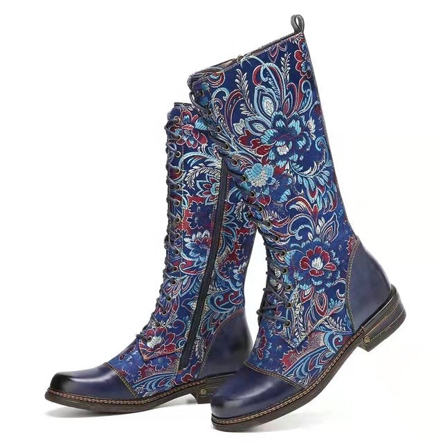 Streetwave Orthopedic Womens Boots All Weather Comfort And Support Fashionable Floral Design