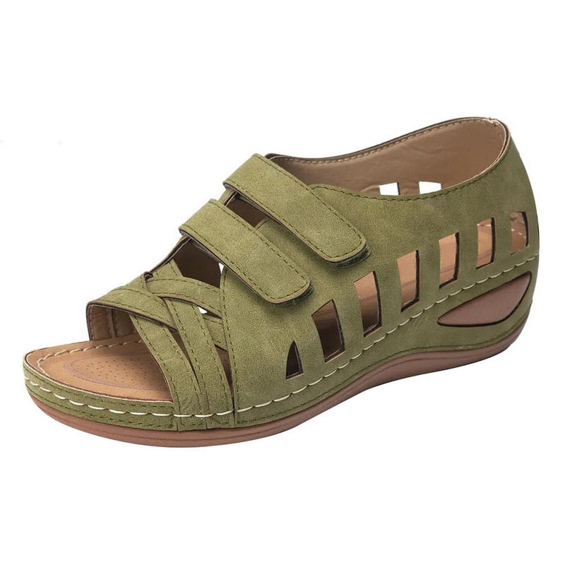 Street Wave Women's Breathable Orthopedic Sandals With Cutout Design For All Day Comfort