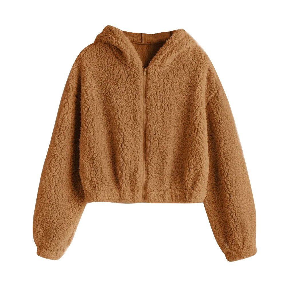 Streetwave Sherpa Zip Jacket Ultra Soft Cozy Warmth For Women Urban Streetwear Fashion