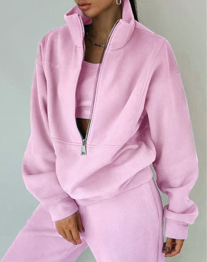 Grace Street-Wave Women Oversized Two-Piece Set for Casual Chic