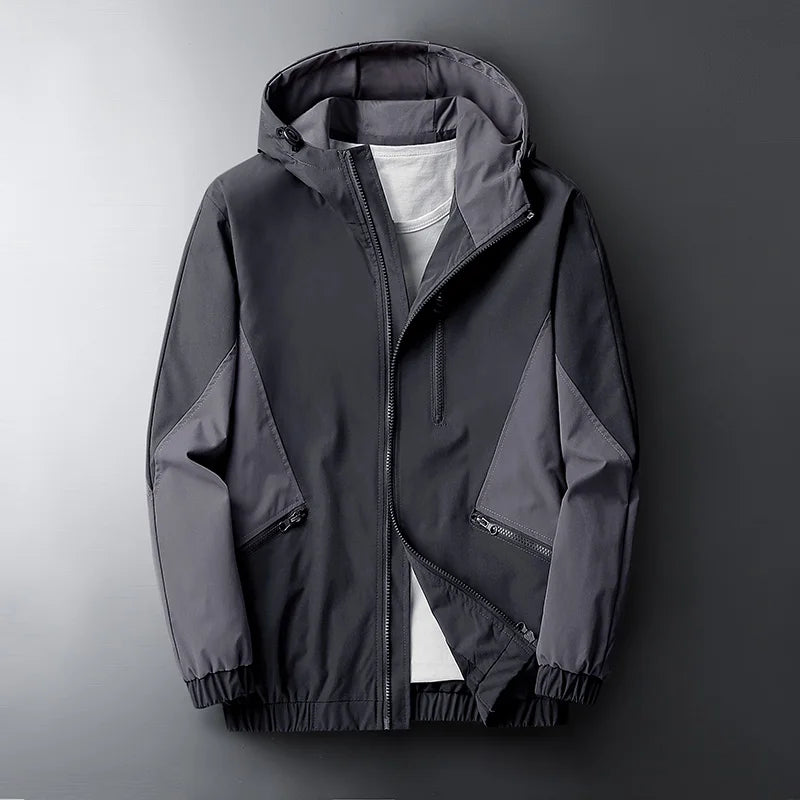 Mens Camouflage Viper Tactical Windbreaker Hooded Water Resistant Lightweight Jacket Street-Wave