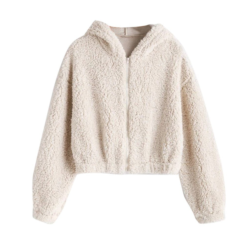 Streetwave Sherpa Zip Jacket Ultra Soft Cozy Warmth For Women Urban Streetwear Fashion