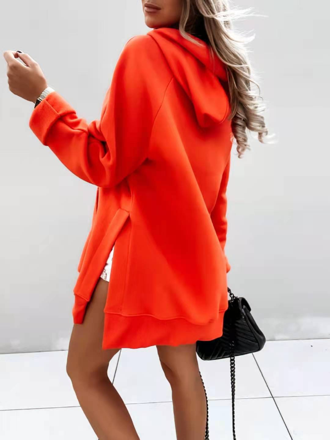Street-Wave Hooded Long-Sleeve Pullover Jacket For Women Warm Cozy Autumn Winter Wear