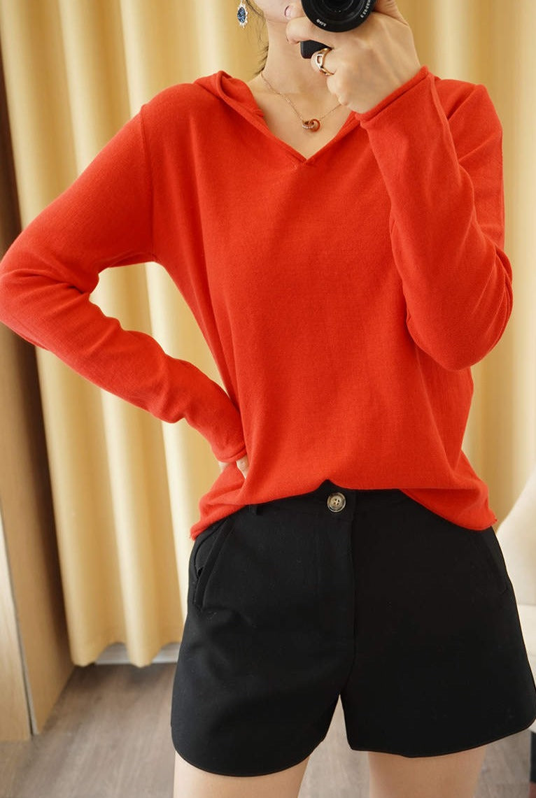 Street-wave Womens Cozy Knit Pullover LUNA - Modern Warm Autumn Winter Sweater For Everyday Style