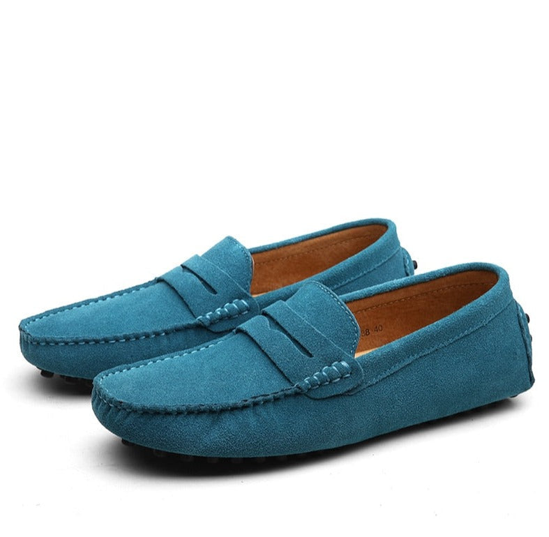 Suede Loafers By Vardi Marco For Modern Men Stylish Versatile Vacation Ready Premium Everyday Shoes