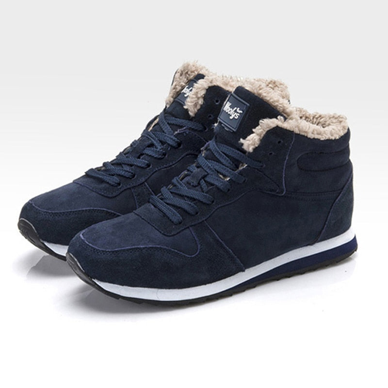 Wooly Orthopedic Winter Shoes For Men Warm Comfort Durable Style Sneakers With Wool Lining