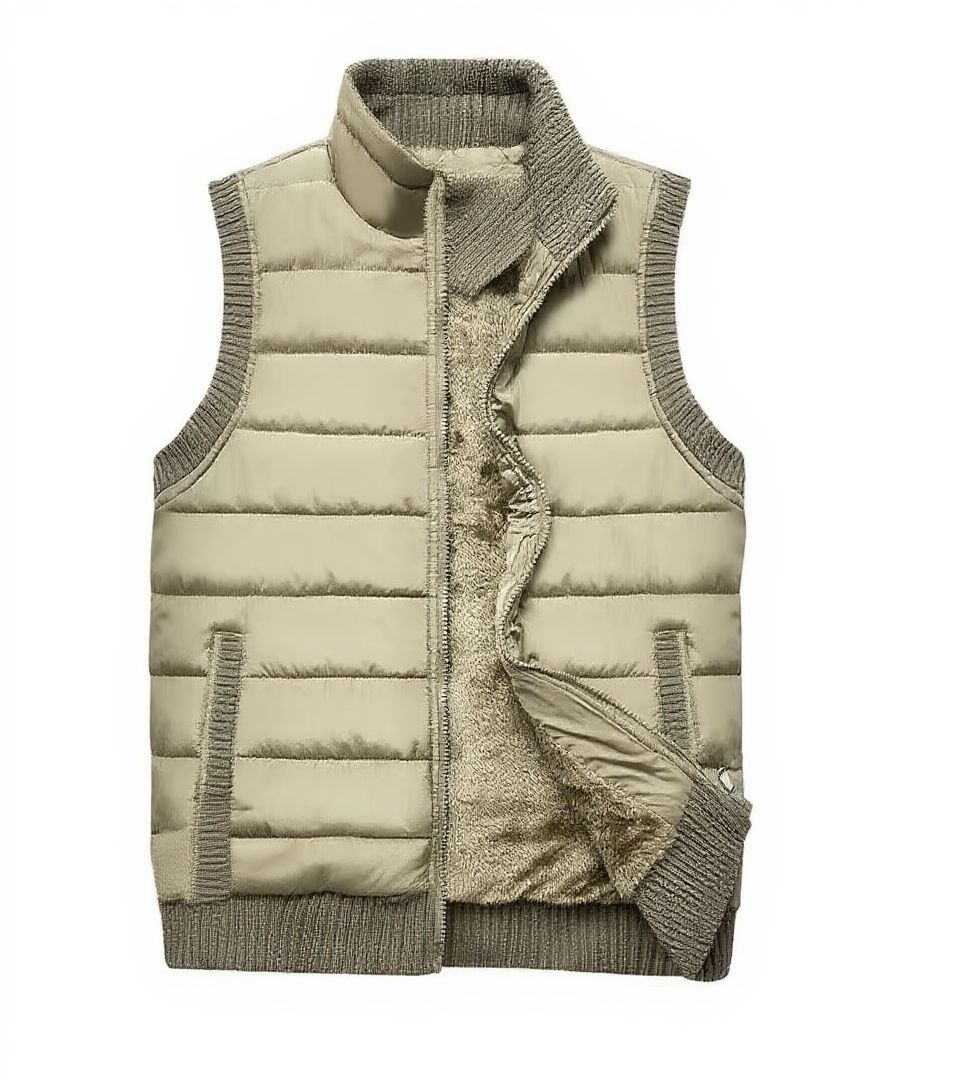 Mens Outdoor Fleece Vest With Multi Pocket Utility For Hiking Fishing And Adventures Street-Wave