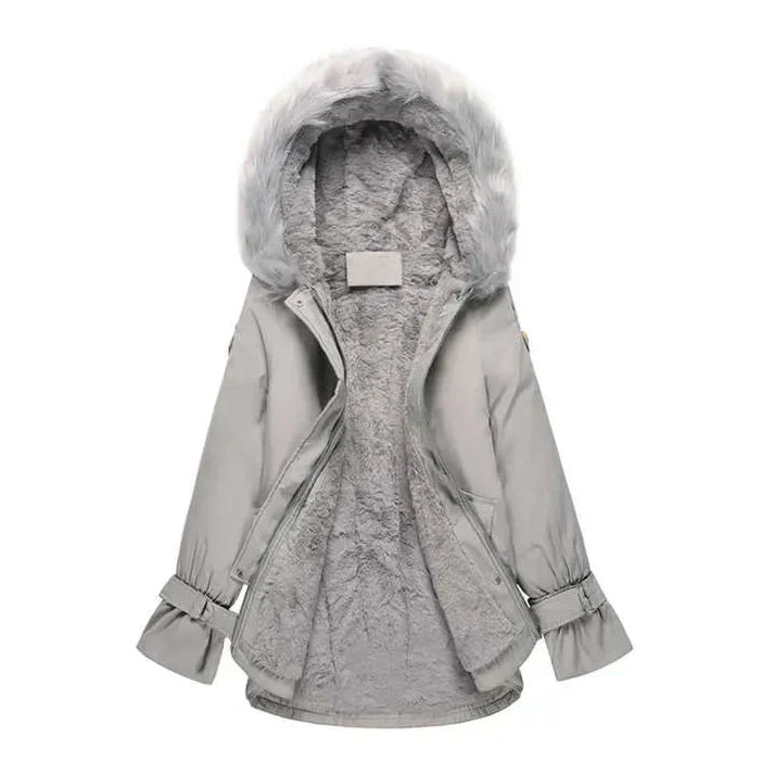 Street-Wave Womens Winter Jacket With Faux Fur Trim Hood For All Weather Warmth And Comfort