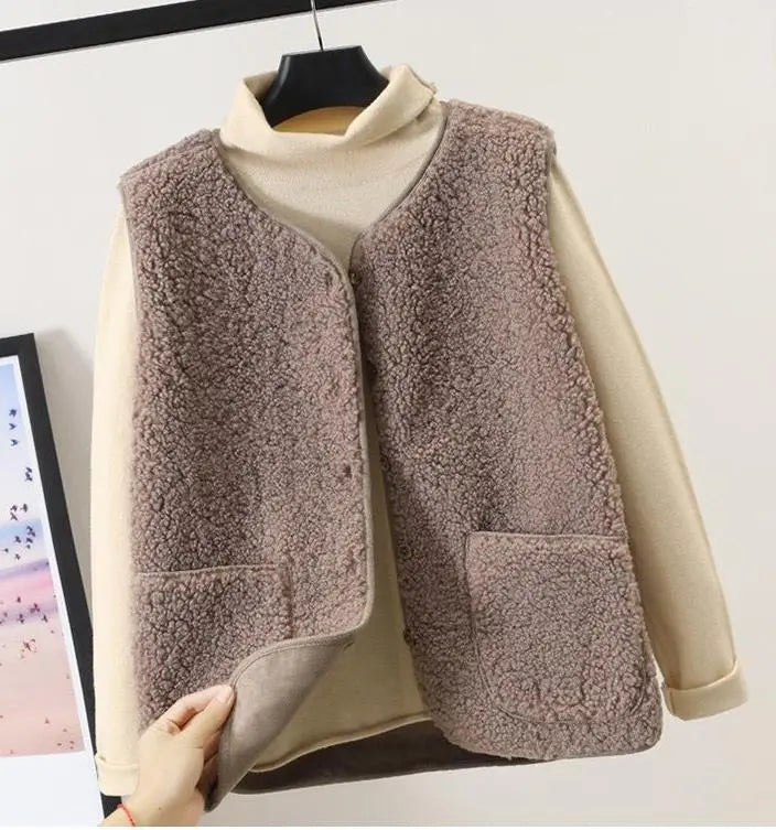 Street-wave Fleece Cardigan Cozy Warmth Versatile Everyday Wear For Women And Men