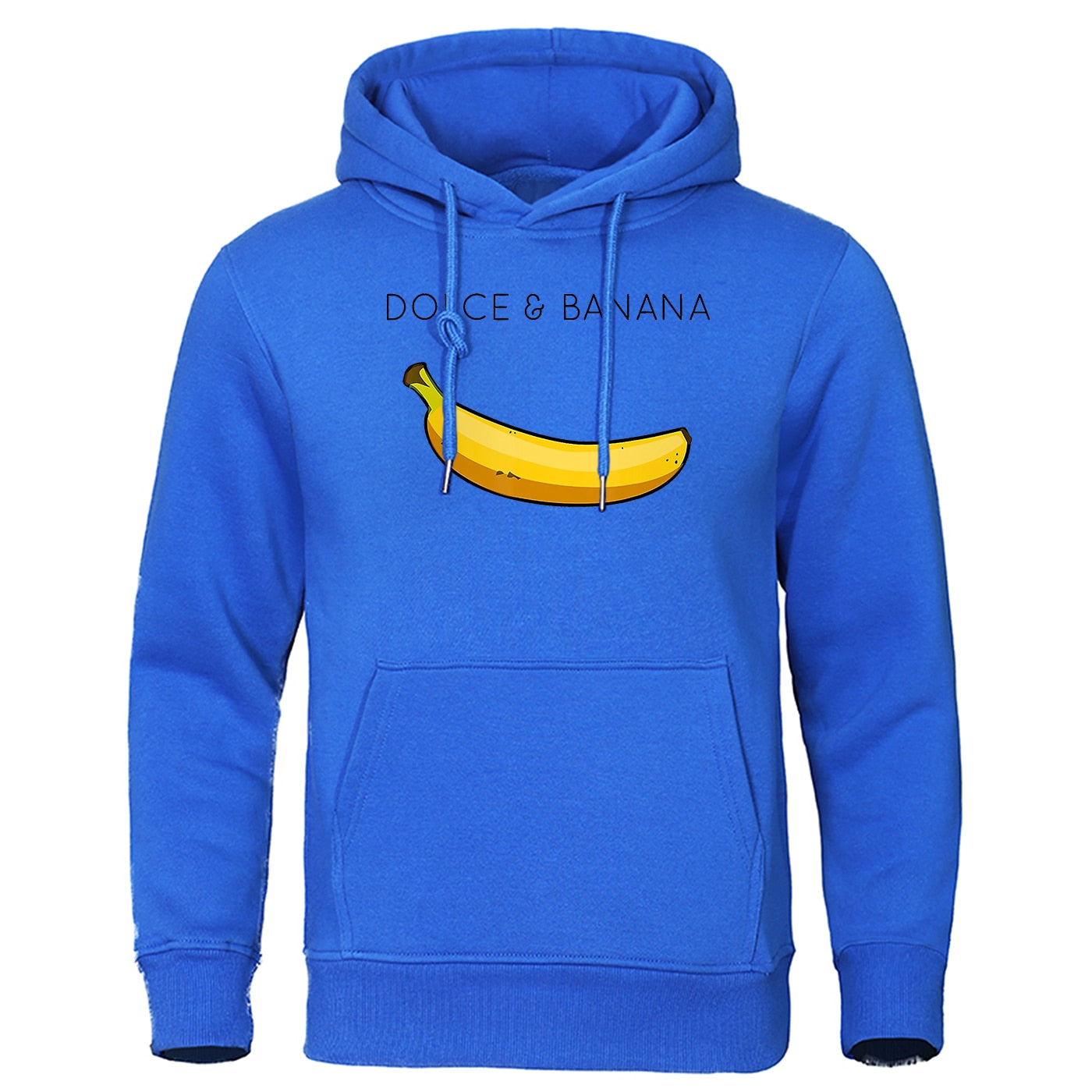 Street Wave Banana Print Hoodie Unisex Soft Cotton Blend Comfortable Everyday Wear