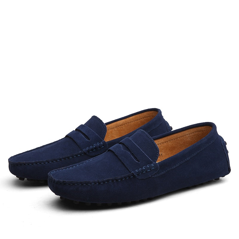 Suede Loafers By Vardi Marco For Modern Men Stylish Versatile Vacation Ready Premium Everyday Shoes