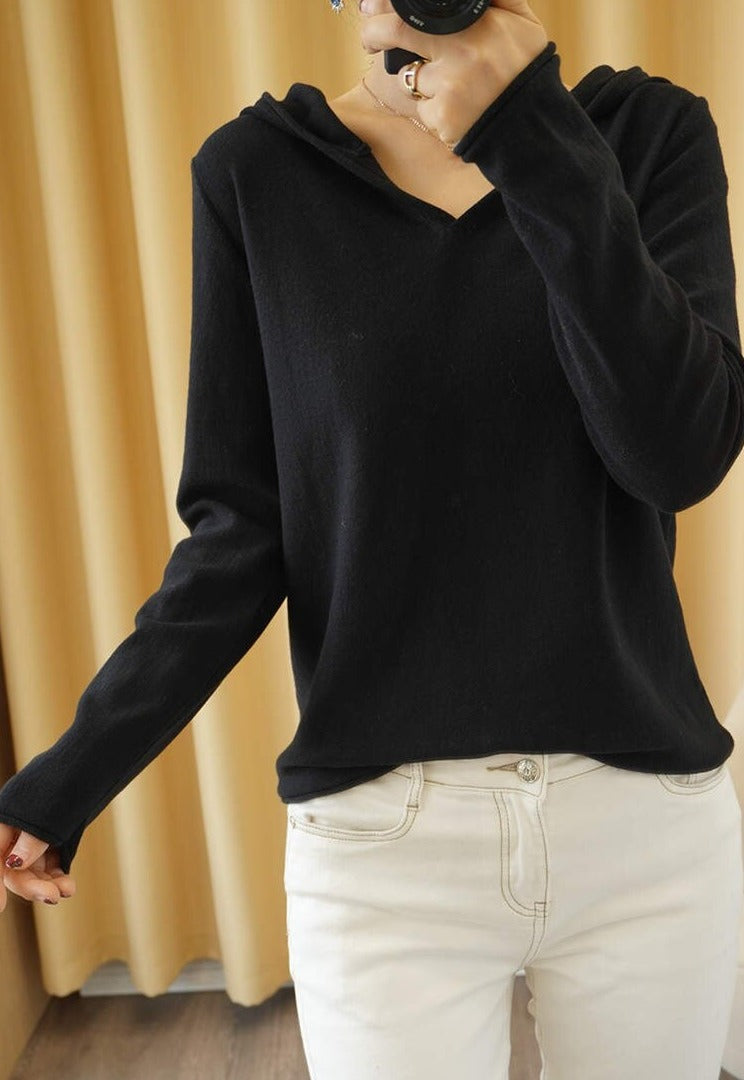 Street-wave Womens Cozy Knit Pullover LUNA - Modern Warm Autumn Winter Sweater For Everyday Style