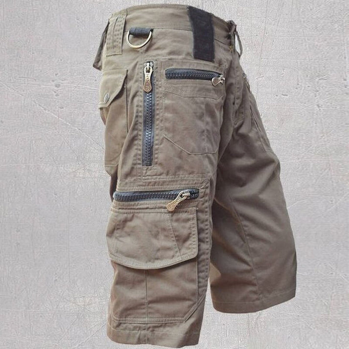 Street-wave Cargo Shorts For Men Versatile Durable Utility Shorts With Zip Pockets