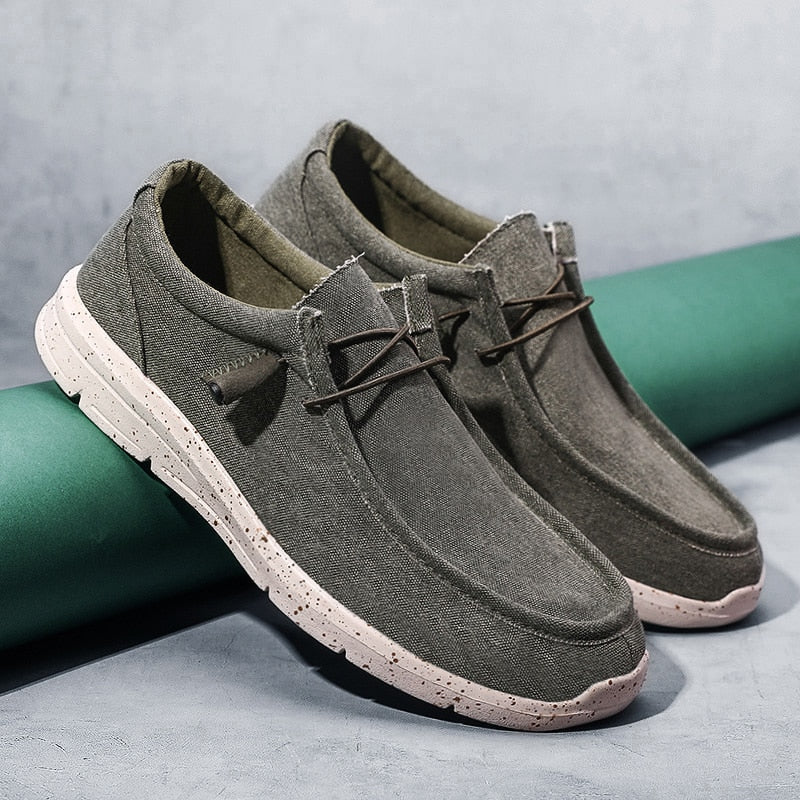 Street Wave Mens Casual Shoes Comfortable Everyday Wear Slip On Sneakers With Lightweight Speckled Sole