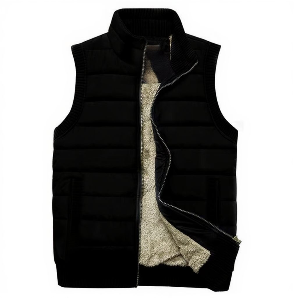 Mens Outdoor Fleece Vest With Multi Pocket Utility For Hiking Fishing And Adventures Street-Wave